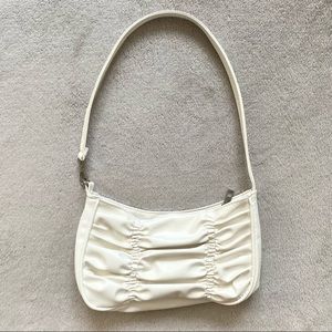 White / Ecru Baguette Bag
